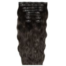 18 Beach Wave Double Hair Set Clip-In Extensions - Raven"