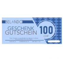 Geschenkgutschein Belando 100 CHF