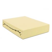Prześcieradło Jersey 160x200 z gumką kremowe Darymex