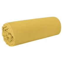 Prześcieradło satynowe musztardowe 180x210 - bez gumki 100% bawełna
