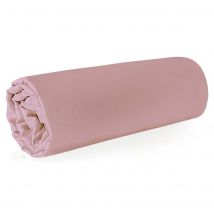 Prześcieradło satynowe pudrowe 220x210 - bez gumki 100% bawełna