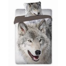 Pościel bawełna 140x200 Animals Wilk