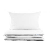 Pościel dziecięca 100x160 bawełniana biała z plecaczkiem