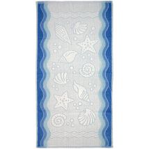 Ręcznik Flora Ocean 50x100 Niebieski Greno