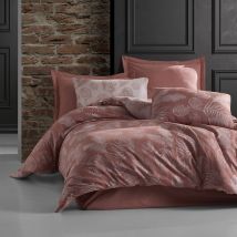 Pościel żakardowa 220x200 Bahama Pudra - bawełna Darymex