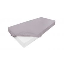 Wysokie prześcieradło 180x200+30cm jersey z lycrą jasnoszare