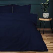 Pościel satynowa 160x200 Sophia ciemnogranatowa Darymex