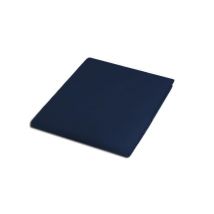 Prześcieradło z satyny bawełnianej 160x220 ciemnogranatowe Darymex