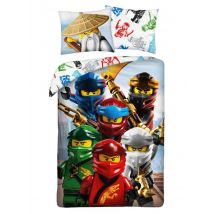 Pościel 140x200 bawełniana Lego Ninjago 967BL