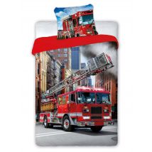 Pościel 140x200 bawełniana Wóz Strażacki