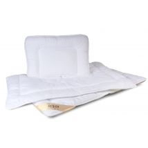 Kołdra i poduszka 100x135 Softi Sen biała całoroczna z mikrofibry Iga Home