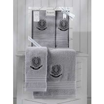 Zestaw 2 ręczników frotte Pames Light Grey 50x90+70x140 Karna Home
