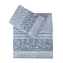 Zestaw 2 ręczników frotte Mervan Blue 50x90+70x140 Karna Home