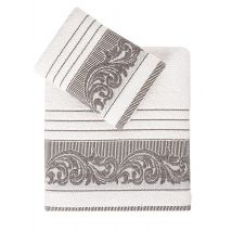 Zestaw 2 ręczników frotte Mervan Cream 50x90+70x140 Karna Home