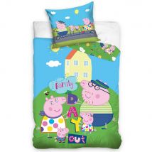 Pościel 100x135 Świnka Peppa wakacje bawełniana