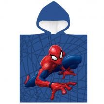 Ręcznik ponczo z kapturem 50x100 Spiderman bawełniany dziecięcy