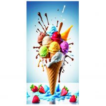 Ręcznik 100x180 plażowy Lody Ekstra