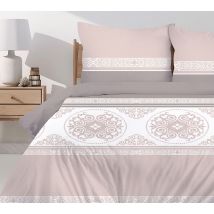 Pościel 140x200 bawełna Versus Beige Bielbaw Premium