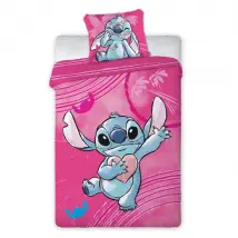 Pościel 160x200 Lilo i Stitch 001 róż bawełniana