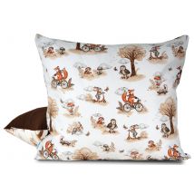 Poszewka 70x80 bawełniana Jesienna wycieczka do parku