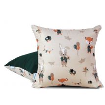 Poszewka 50x50 bawełniana Leśne urodziny