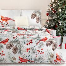 Pościel 220x200 Willow świąteczna mikrowłókno Eurofirany