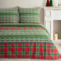 Pościel 160x200 Aurora świąteczna flanelowa bawełna Eurofirany