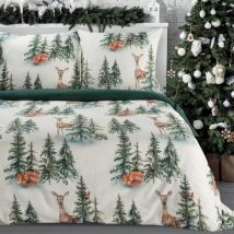 Pościel 220x200 Deer świąteczna bawełniana Eurofirany