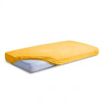 Prześcieradło dziecięce Frotte 60x120 Premium bursztynowe z gumką do łóżeczka BabyMatex