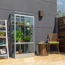 Vitavia Stad Balkongewächshaus 350 Tomatenhaus, Alu, mit Stahlfundament