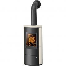 Justus Kaminofen Austin 5 mit luftdurchströmtem Griff, Kalkstein Cream