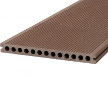 TraumGarten Terrassendiele 23x240mm DreamDeck WPC Plus XL braun, 5000 mm