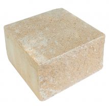 EHL Gartenmauer Mauersystem BossIntak Mauersteine sandstein-gelb, Halbstein (25x25 cm)