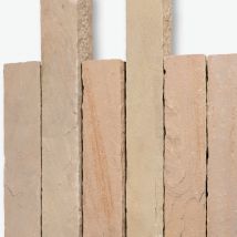 Seltra Natursteine Palisaden MANDRA Sandstein gelb-hellbeige, 12x12 cm, 100 cm