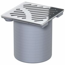 ACO Badablauf Aufsatz 150x150mm inkl. Rost quadratisch lose, Standard