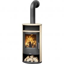 Justus Kaminofen Island 7 mit ergonomischem Griff, Sandstein (beige)