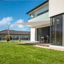 Windhager Sonnensegel CANNES creme Sonnenschutz, 3x3x3 m, Dreieck