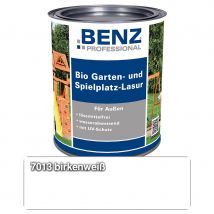 BENZ PROFESSIONAL Bio Garten- & Spielplatz-Lasur Holzschutzmittel, 2,5 l, Birkenweiß