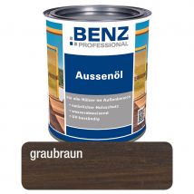 BENZ PROFESSIONAL Aussenöl Holzschutzmittel, 0,75 l, Graubraun