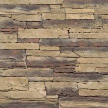 DE RYCK Wandverblender Murok Lucania Eckriemchen, Braun-Beige, 1 Pack