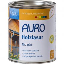 AURO Holzlasur Aqua Nr. 160 Holzschutz, 0,75 l, Farblos