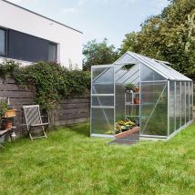 Vitavia Gewächshaus Apollo Tomatenhaus Silber, 6 mm, 323x195x207 cm (LxBxH)