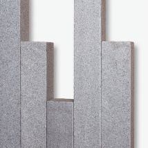 Seltra Natursteine Palisaden GALA EXACTA Granit anthrazit Herkunft China, 12x12 cm, 50 cm