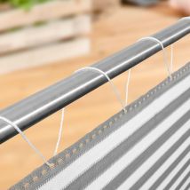 Windhager Balkonblende SYLT grau weiss Sichschutz, 5x0,9 m