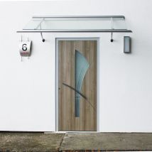 TEBAU Vordach COMO Dach, matt, 200 cm,Anthrazit