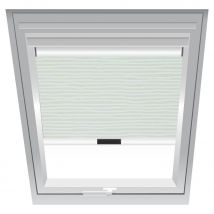 Roto Verdunklungsrollo Linie-Beige 3-V52, 114x140 cm (11/14) , 617,Elektro,Roto,weiße Schiene