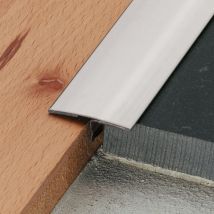 Schlüter-RENO-T EB Übergangsprofil Edelstahl V2A gebürstet, 25 mm, 2,5 m