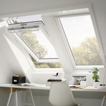 VELUX Dachfenster GGU 0070 Schwingfenster Kunststoff THERMO Fenster, 114x160 cm (SK10)