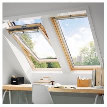 VELUX Dachfenster GGL 3070 Schwingfenster Holz THERMO Fenster, 55x98 cm (CK04)