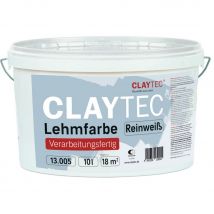 ClayTec Lehmfarbe Reinweiß 10L hell günstig